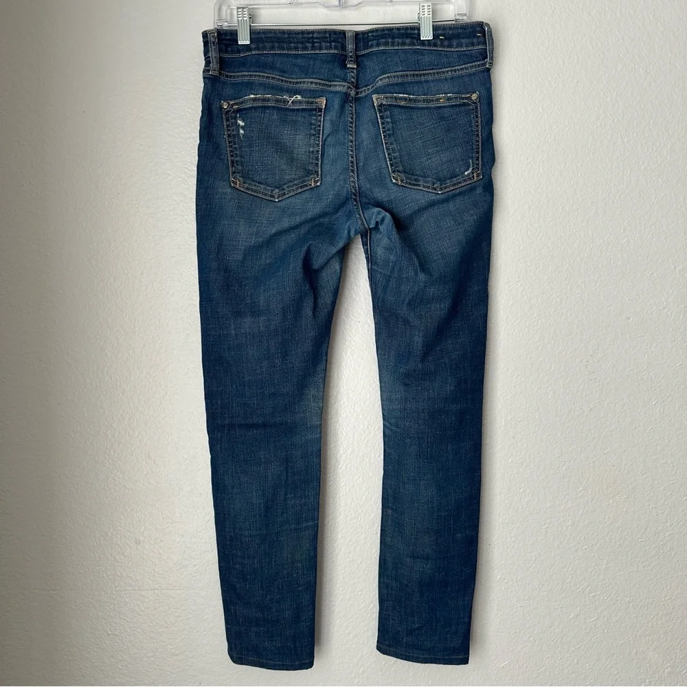 Pilcro and the Letterpress Womens straight dark wash distressed FV/‎ EDIT Jeans